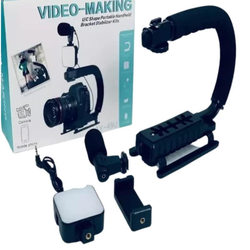 AY-49U U Shaped Video Making Handheld Stabilizer Kit