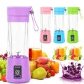 Mini Portable Usb Rechargeable Juicer Blender Mixer 6 Blades 380ml -Electric Blender Single Serve Mini Food Grade Water Bottle Portable Juicer Cup Smoothie Maker and Multipurpose Uses