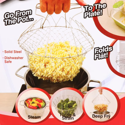 Multifunctional Folding Frying Chef Basket.