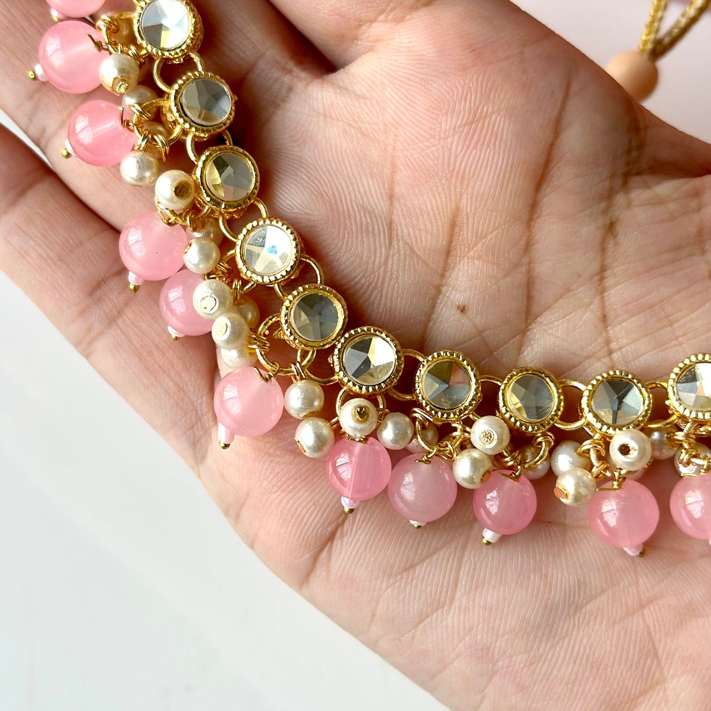 Jeena Necklace (Baby Pink)