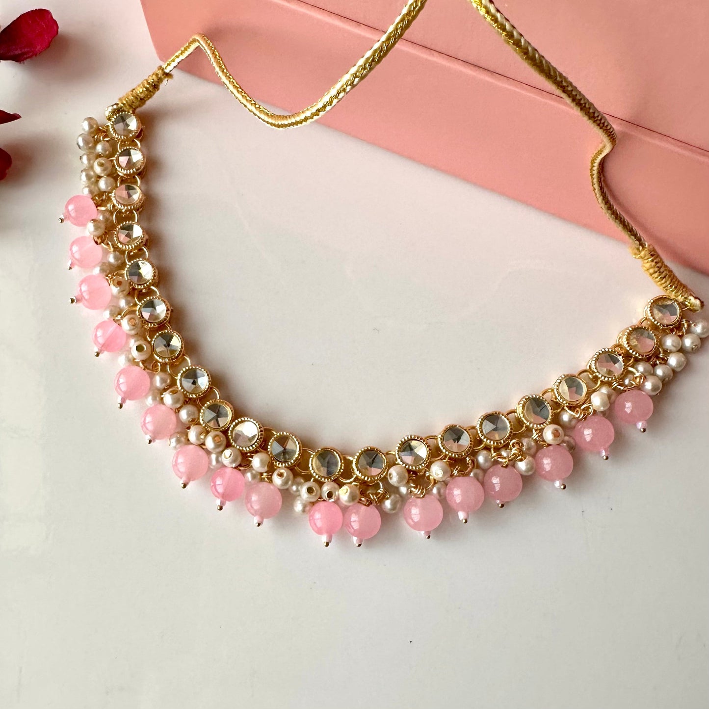 Jeena Necklace (Baby Pink)