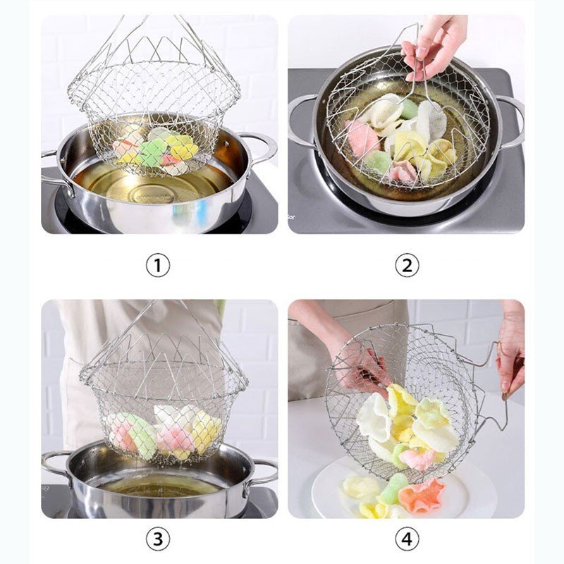 Multifunctional Folding Frying Chef Basket.